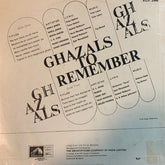 Various - Ghazals To Remember (Vinyl) Image